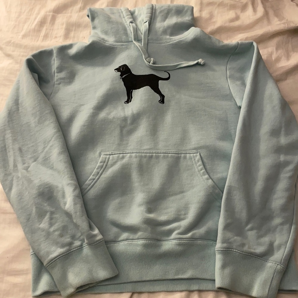 Light blue Black dog sweatshirt size medium